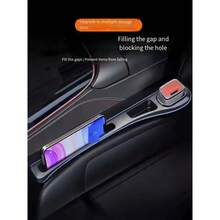 2pcs Universal Car Seat Organizer, Anti-Fall, Gap Organizer, Multi-Functional Storage Box For Keeping The Car Interior Clean And Tidy, Car Interior Accessories - Black - View 8