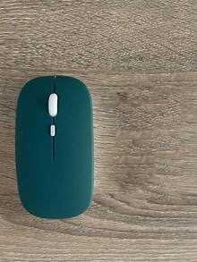 1pc Macaron Color Plastic Wireless Silent Mouse, Compatible With Ipad And Laptop (Battery Not Included)