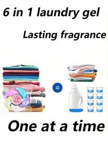 100/50/30/Pcs 6-In-1 Laundry Detergent Capsules, Concentrated Laundry Liquid, Lavender/Camellia Fragrance, Aromatic Laundry Detergent, Strong Stain Removal And Color Protection
