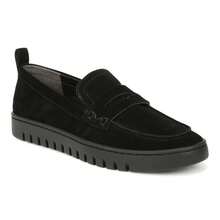 Vionic Women's Uptown Loafer - Black Shoes Women - Brown Shoes Women - Women's Gold Shoes -  Flats Women - Shoes For Women>Fall Women's Loafer Shoes - Da lộn đen - Xem 1