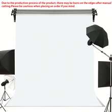 1pc White Photography Backdrop, 59x39.3 Inches/82.6x59 Inches, Elegant Portrait And Studio Background Banner, Polyester Fabric, Suitable For Birthday And General Celebration, Photography Studio Background, Smooth White Background, Shooting Props, Thin Sheer Fabric Material