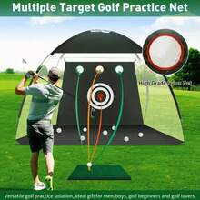 2M Indoor And Outdoor Golf Practice Net, Hitting Cage With Target, Gift For Golf Enthusiasts