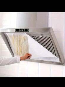 Rolă de 5 m pentru hotă de bucătărie rezistentă la temperaturi ridicate, filtru absorbant de ulei cu autocolant și membrană rezistente la ulei - Mențineți bucătăria curată și proaspătă, Bucătărie, Baie, Casă, Articole de uz casnic