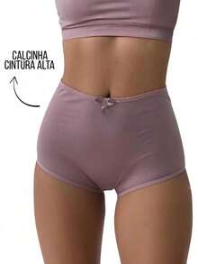 Kit 3 High Waist Panties Plus Size Women's Pants - Nhiều màu - Xem 2