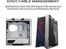 ASUS ROG Strix Helios GX601 White Edition RGB Mid-Tower Computer Case For ATX/ EATX Motherboards With Tempered Glass, Aluminum Frame, GPU Braces, 420mm Radiator Support And Aura Sync - White - View 3