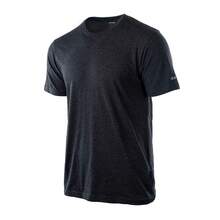 Herr Enfärgad T-shirt (Mörkgrå Melange) - Grå - Visa 3