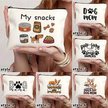 Adult Dog Snack Storage Bag, Cute Pet Snack Pattern, Lightweight Zipper Bag, Suitable For Travel, Odourless, Perfect For Pet Toys, Snacks, And Collars - The Perfect Gift For Dog Mums. - Multicolor - View 1