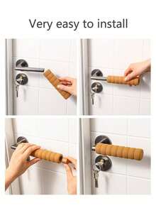 2 件装柔软泡沫门把手套，家用防撞门把手保护套，防滑握把套，适用于家庭、办公室、卧室 - 多种颜色可选，秋冬季保暖理想之选，适合闺蜜节、狗狗主题、嘉年华、可爱小物、母亲节礼物、卧室装饰、花园、厨房装饰、夏季、海滩、旅行必备、房间装饰、软萌玩具、毕业季等场合。 - 彩色 - 查看 3