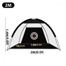 2M Indoor And Outdoor Golf Practice Net, Hitting Cage With Target, Gift For Golf Enthusiasts