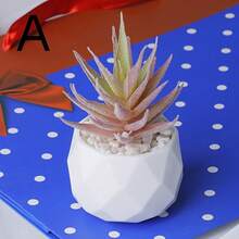 Plantas em Vaso Suculentas Miniatura Simuladas Fofas, Suculentas em Vaso, Árvores Bonsai de Suculentas Artificiais Realistas, Miniaturas de Suculentas Artificiais Decorações de Plantas Verdes de Mesa - Plantas Artificiais Duráveis e Sem Manutenção, Lindas e Realistas