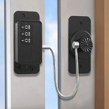 Refrigerator Combination Lock Household Safety Sliding Door Lock For Kids Babies - White - View 6