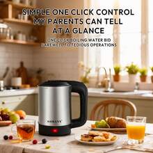 600毫升电热水壶，家用快速烧水壶 - 銀色 - 查看 6