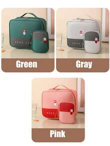 1 حقيبة تخزين طبية متعددة الوظائف، حقيبة إسعافات أولية محمولة للسفر، طقم إسعافات أولية للطوارئ المنزلية، صندوق إسعافات أولية كبير السعة، حاوية أدوية علاجية، حقيبة تخزين محمولة، مناسبة للمنزل والسفر والتخييم والمغامرات الخارجية، هدية رائعة للعائلة