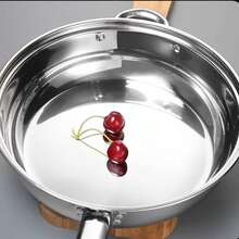 15pcs Cocina Ollas y Sartenes Acero Inoxidable Inducción Cookware Set Juego De Utensilios De Cocina Olla De Acero Inoxidable - Plateado - Ver 7