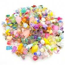 30/50/80/100pcs/Pack Random Mixed Color Realistic Cute Resin Food DIY Pendant, For DIY Earrings, Bracelets, Jewelry Making Accessories - Multicolor - View 13