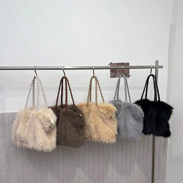 BAILEE Fashionable And Elegant New Autumn And Winter Soft Solid Color Large-Capacity Zippered Women's Shoulder Bag, Perfect For White-Collar Workers, Ideal For University, Work, Business, Commuting, Outdoor Activities, Travel, Going Out, And Office Use. Perfect For Work, Shopping, Attending Parties, Fashion Events, And As A Gift For Friends.