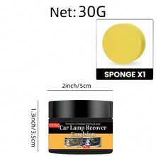 Car Headlight Repair And Polishing Kit, Headlight Scratch Remover, Repair Paste, Oxidation Remover, Headlight Polishing Wax