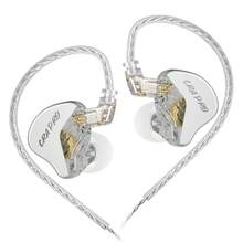 C C A CCA CRA PRO Upgraded In-Ear Wired Headphones, Ultra-Thin Diaphragm Dynamic Driver IEM, Clear Call HiFi, Wired Earbuds With Detachable -Free Cable (Silver)