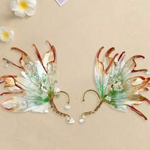 Pendientes de cristal sin piercing con forma de pez koi para Halloween, accesorios de cosplay para mujeres y niñas. - Multicolor - Ver 4