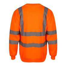 Yoko Unisex HiVis Heavyweight Sweatshirt (Hi Vis Orange) - 橘色 - 查看 2