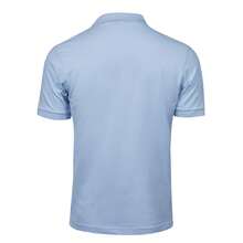 Mens Luxury Stretch Short Sleeve Polo Shirt (Light Blue) - Blue - View 2