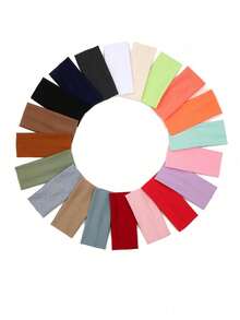 1 pieza Diadema de tela multicolor para mujer, adecuada para uso diario, diadema casual, turbante, diadema deportiva, pañuelo cálido, accesorio para el cabello de invierno