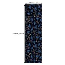 1 rolo de papel de parede autoadesivo floral vintage azul, revestimento de parede removível, papel contact resistente à água, removível, adequado para salas de estar, quartos, áreas de jantar e decoração de casa, nichos de armários, estantes e reforma de móveis, ideal para inquilinos, decorações festivas, ideias para presentes e reformas "faça você mesmo". - Azul - Ver 13
