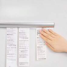 Suport glisant din aluminiu pentru tichete, suport pentru comenzi de restaurant, suport pentru comenzi de bucătărie, organizator de chitanțe montat pe perete, potrivit pentru mâncare la pachet, suport pentru facturi de chelner, restaurant, bucătărie și camion cu mâncare. (Modelele noi și vechi sunt livrate aleatoriu)