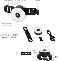AUTOWT Luces Traseras de Bicicleta, Luz Recargable y Ultra Brillante para Bicicletas, con luz de Cola, Hasta 56 Horas Runtime IPX5 de Larga Duración Ciclismo de  Lámpara de Linterna Trasera para Bicicletas de Carretera Cascos Mochilas - Negro - Ver 3