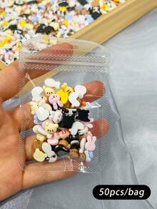 20/50 Random Mixed Nail Accessories - Including Cute Little Fish, Rabbit, Bear, Duck, Nail Art Design - Very Suitable For Nail DIY Decoration, Hair Clip, Phone Case, Handmade Decoration DIY Accessories