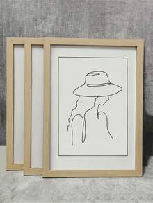 1 件木制相框，用于照片墙 10X15 13x18 15X20 20X25 图片框，用于桌面展示和墙壁安装框架，照片装饰，纪念礼物，生日毕业 - 原木色 - 查看 1