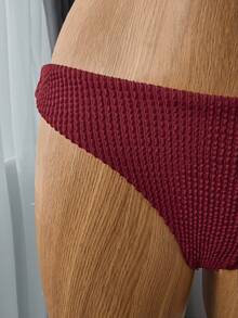 Bellisia Biquíni de cor sólida para férias de verão na praia