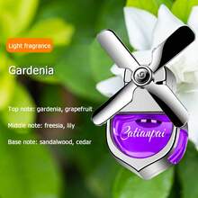 1pc Car Air Vent Fragrance Creative Rotating Fan Lasting Fragrance Deodorizer Car Interior Decor, Air Conditioning Aromatherapy Diffuser - A - View 6
