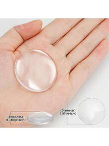 1/6pcs Silicone Anti-Collision Pads, Furniture Bumper Cushion Mute Shock Absorber, Suitable For Drawers, Refrigerator Doors, Cabinet Doors To Prevent Collision - Clear - View 3