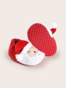 Zapatos de Navidad para bebés niños y niñas de 3-6-9 meses con suela suave y acolchada para caminar, zapatos de Año Nuevo