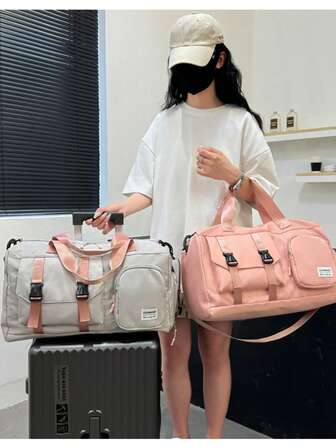 大容量旅行包，带拉杆箱套，健身包，独立鞋隔层，防水随身包，斜挎包。