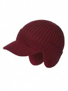 1pc Men's Thick Warm Fleece Winter Hat, Outdoor Cycling Windproof Ear Warmer Beanie, Suitable For Outdoor Activities And Cold Weather - Multicolor - View 5