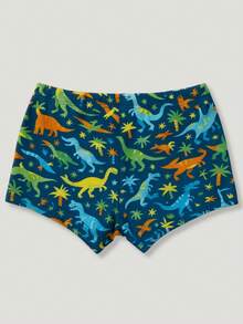 Children's Boxer Shorts Summer Printed Beach Pool Boys Boxer Shorts - Navy Blue - View 3