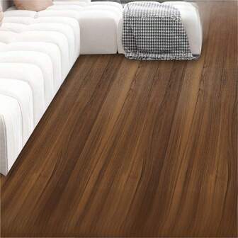 1 rollo de piso autoadhesivo de 17.72"X 118.11", tablones de piso de madera autoadhesivos, baldosas adhesivas para baño, sala de estar, dormitorio, cocina y caravana. Error de medición manual (2-3 cm)