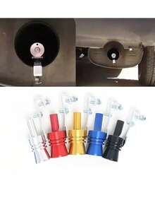 Turbo Whistle Exhaust Pipe Sound Maker, Turbo Whistler, Car Exhaust Roar Enhancer, Aluminum Exhaust Blow-Off Valve, Universal Auto Parts, Suitable For Cars And Motorcycles - Red - View 3