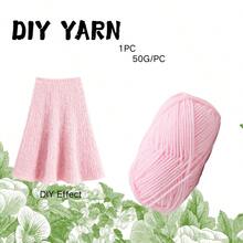 1 pièce, 50g/pièce, peut être utilisé pour les chapeaux, les écharpes, le crochet, les pantoufles et le tricot fait main.