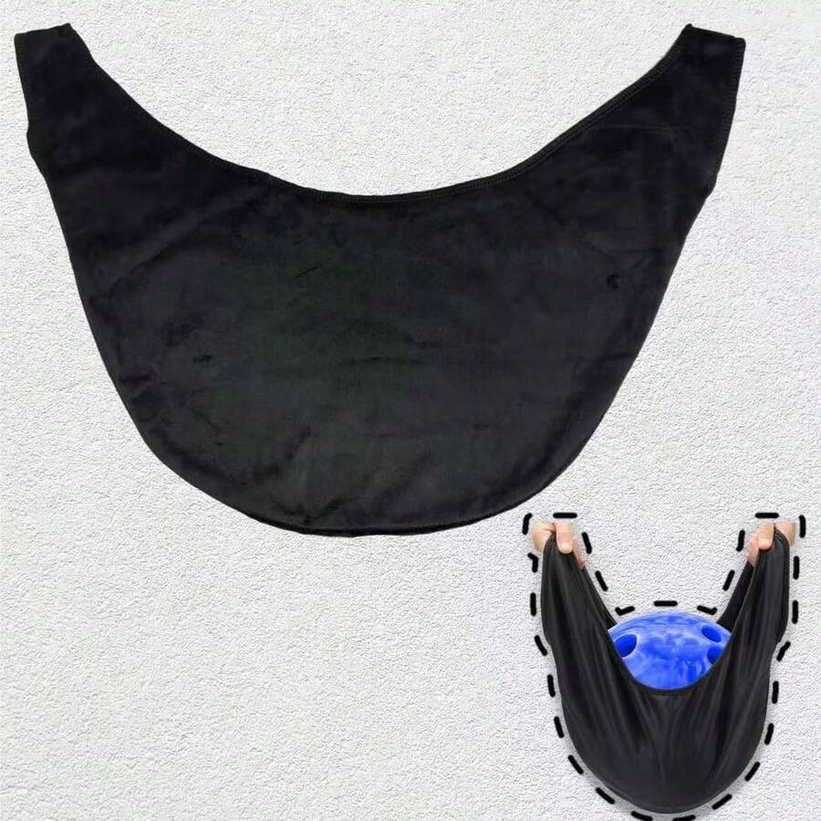 1pc Bowling Ball Cleaning Bag, Soft Fiber Cloth For Wiping And Polishing