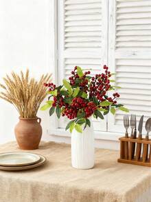 1/3/5 buc ramuri artificiale de ace de pin, decorațiuni de Crăciun cu ace de pin false, plante artificiale, decorațiuni de toamnă pentru decorarea de iarnă, vază de nuntă, decorare de dormitor pentru restaurant și acasă, accesorii pentru petrecere de ziua de naștere, decorare de grădină în aer liber, decorare de sărbători pentru camera de birou de acasă