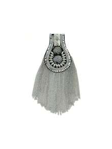 1pc Chain Tassel Shield Shaped Shoulder Accessory For Stage Performance, Party Dress - Shield Epaulettes - View 19