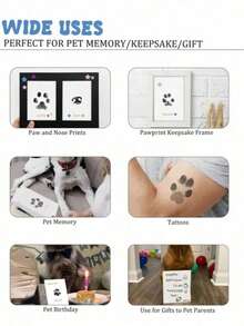 1pc No-Touch Inkless Paw Print Kit - Perfect For Preserving Your Dog's Footprints, Inkless Pet Paw Print Pad, Ideal For Newborn Baby Handprint And Footprint Keepsake