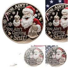 Novo Enfeite Acrílico Pendente de Árvore de Natal da Série Engraçada do Papai Noel