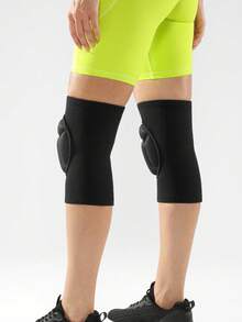 JINGBA SUPPORT 1 Pair Breathable Knee Pads With Thick Sponge Padding, Suitable For Dance, Volleyball, Roller Skating And Other Sports, Unisex - Black - View 12