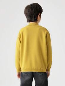 Balabala BalaOne Kids Pullover Sweater 2025, Unisex Knitted Base Layer - Deep Khaki - View 5