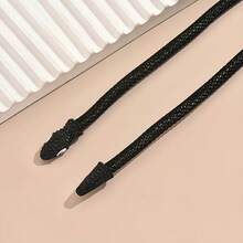 1 Piece Women's Bohemian Style Snake Collar Necklace - Black Textured Snake Design, Multi-Wrap Style Suitable Daily Wear, Parties, And Vacations - All-Season Fashion Accessory With High-Quality Craftsmanship