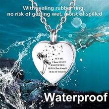 3 Styles Stainless Steel Cremation Urn Necklace, Can Store Ashes, Memorial Pendant Necklace Suitable For Both Men And Women, As Jewelry To Commemorate Deceased Loved Ones - Silver - View 4
